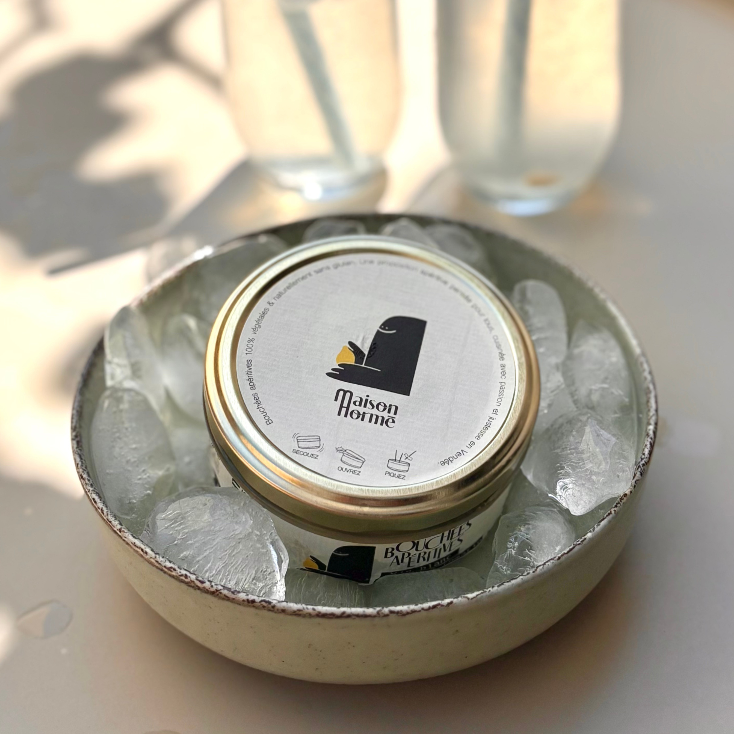Bouchées apéritives vin blanc, citron et romarin