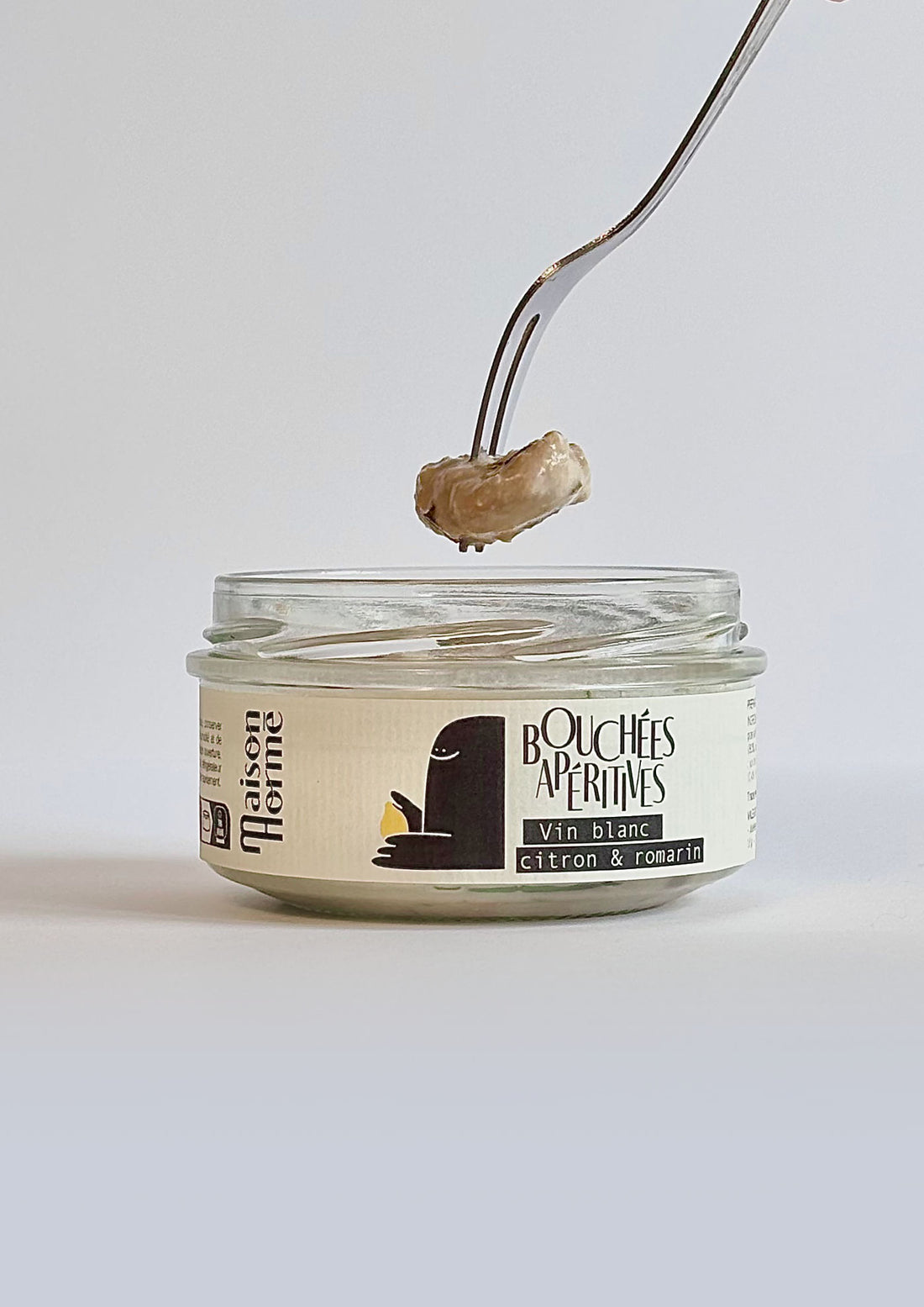 Bouchées apéritives vin blanc, citron et romarin